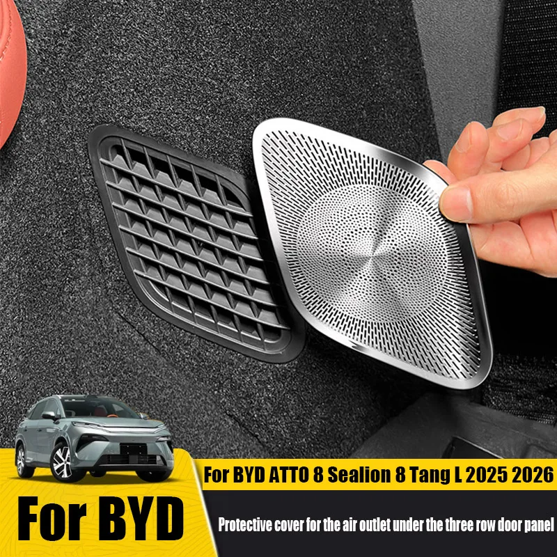 

Защитная накладка для воздуховода под трехрядной дверной панелью для BYD Tang L ATTO 8 Sealion 8 2025 2026