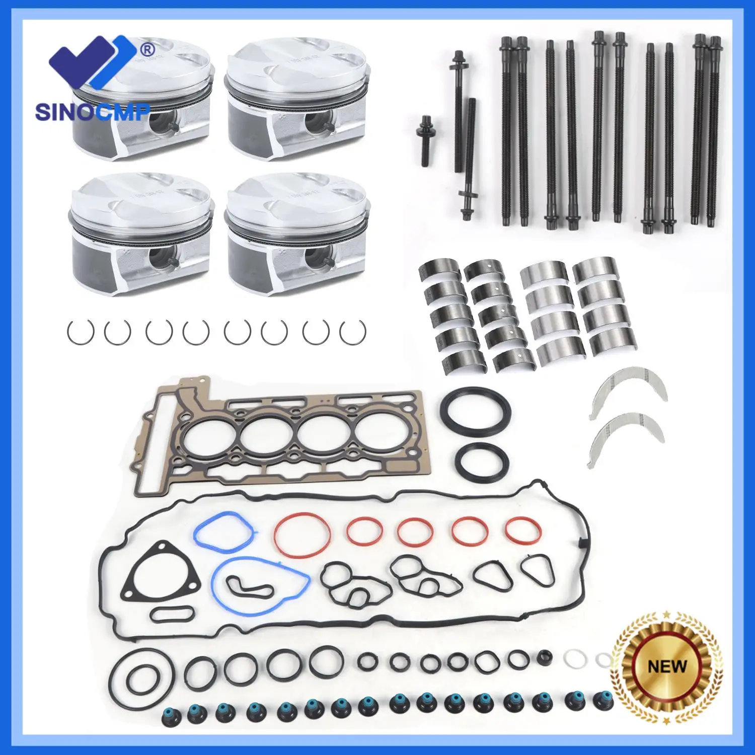 

1set New Engine Rebuild Overhaul Kit CR 11:1 For Mini Cooper Clubman R55 R56 N12 N16 1.6L Car Accessories