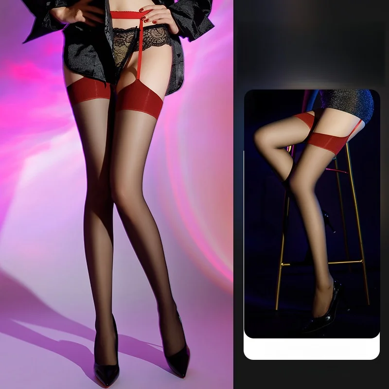 Oberschenkel Kniehohe Hosenträger Schwarz Rot Body Strümpfe Strumpfgürtel Strumpfhosen Dessous Plus Size Strumpfhosen für Übergröße Frau XXL 3XXXL