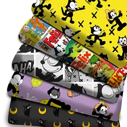 50*145cm Cat Anime Patchwork Printed Polyester Cotton Fabric for Tissue Sewing Quilting Fabrics Needlework DIY/50*45cm,1Yc23842