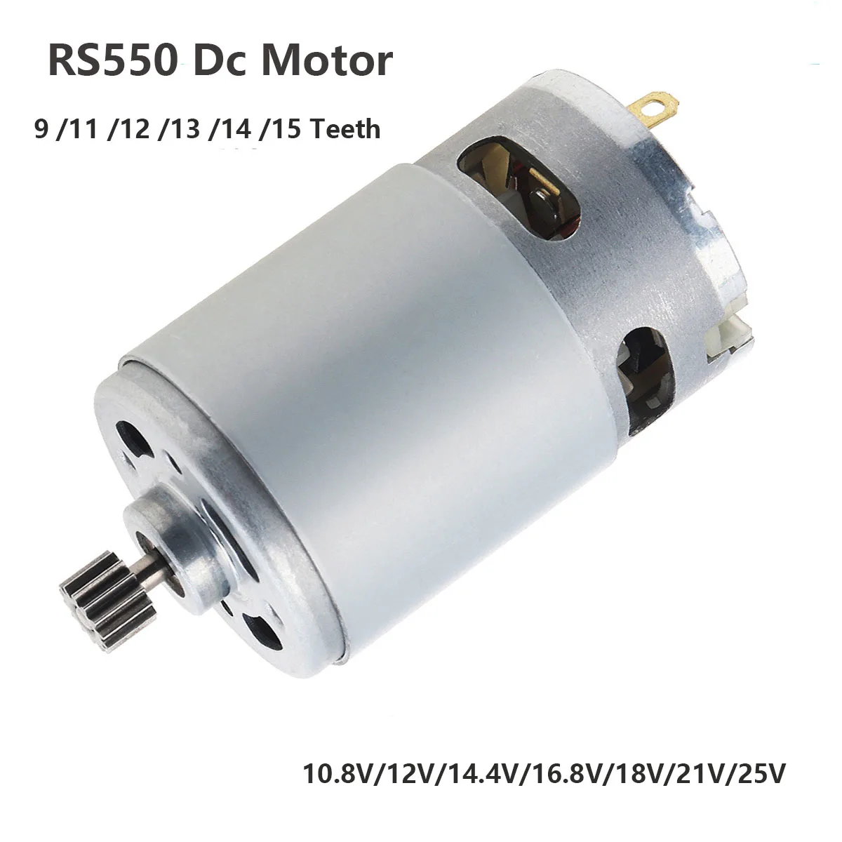 

RS550 DC Motor 10.8V/12V/14.4V/16.8V/18V Electric Motor Engine High Torque Gear Box for Electric Drill / Saw Screwdriver