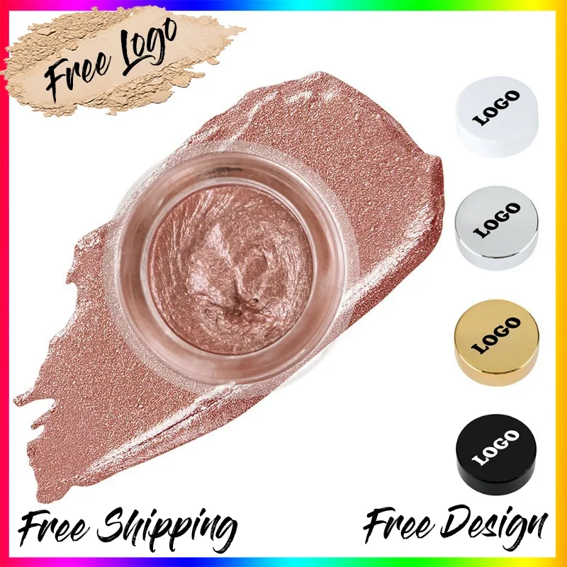 

Custom 10colors Shiny Eyeshadow Cream High Pigment Long Lasting Waterproof Glitter Easy To Use Portable Eyes Brighten Makeup