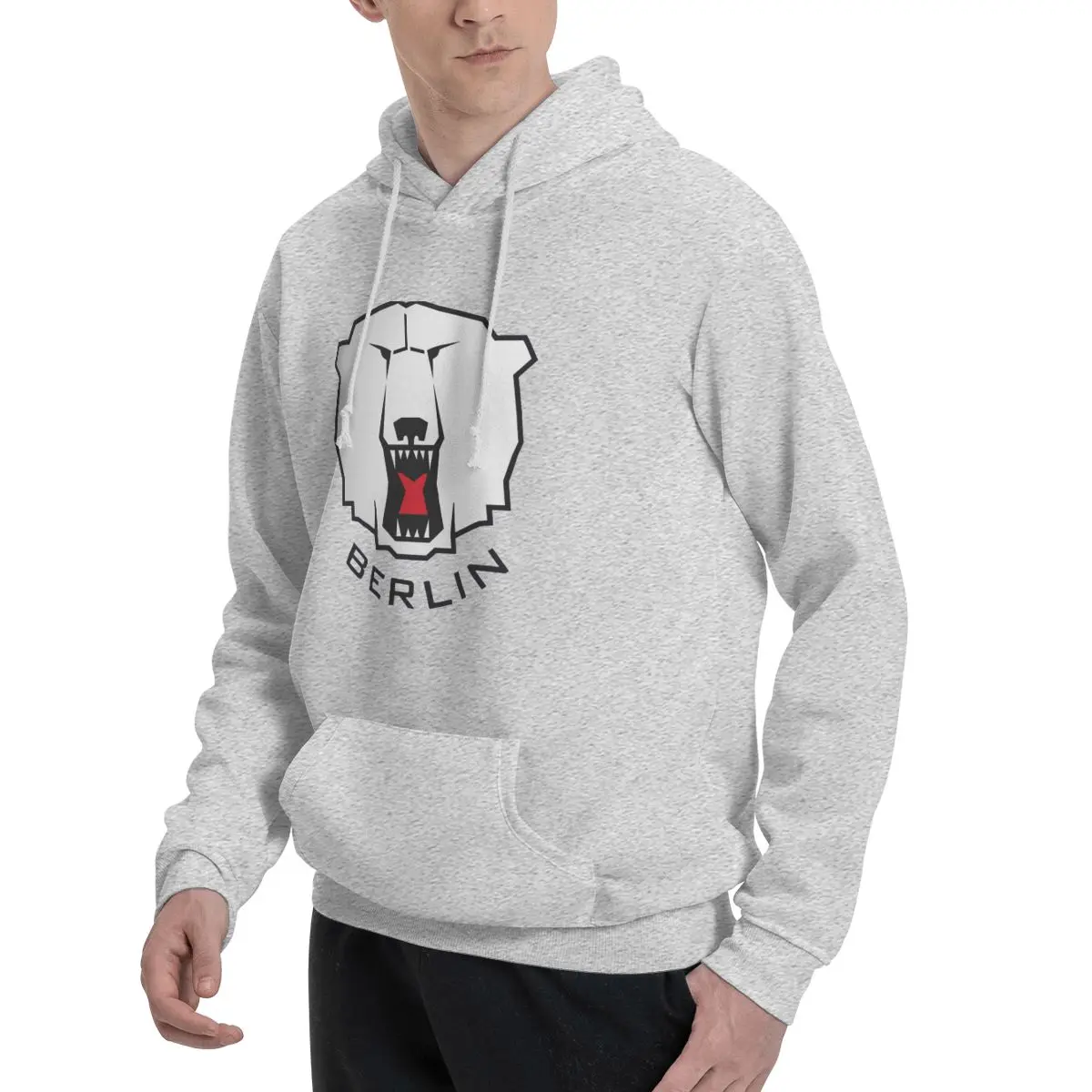 Eisbaren Berlin Polyester Hoodie Men's Sweatershirt Warm Dif Colors Sizes