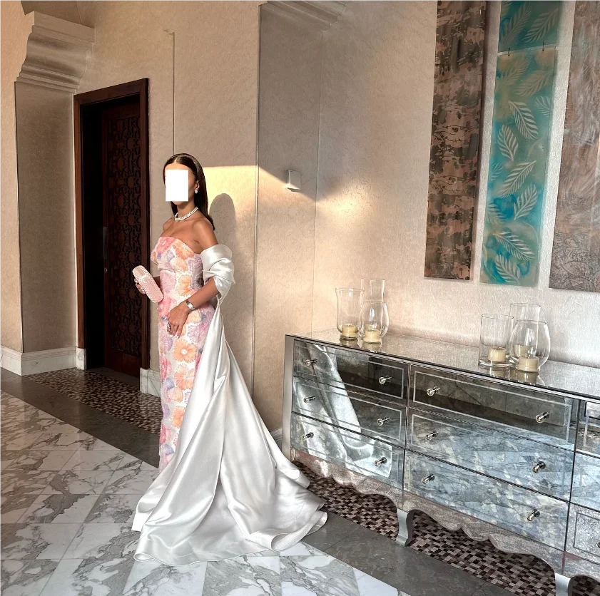 Vestidos De Fiesta personalizados hasta el tobillo con flores De gracia, vestido De novia De talla grande, vestido largo, bata De Soirée Vert