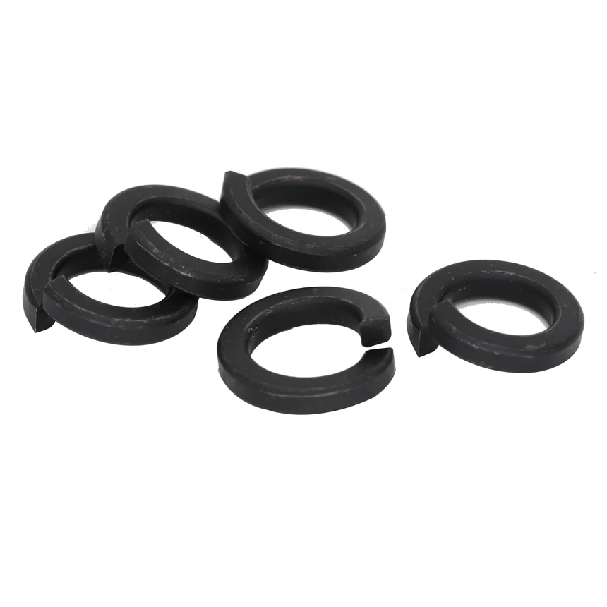 

M2 M2.5 M3 M4 M5 M6 M8 M10 M12 Black Carbon Steel 8.8 Grade DIN127 GB93 Square End Gasket Ring Cushion Split Lock Spring Washer