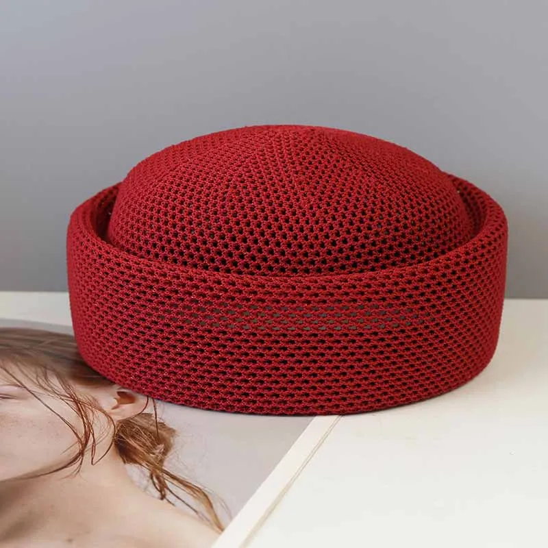 Béret en maille pour tenue décontractée