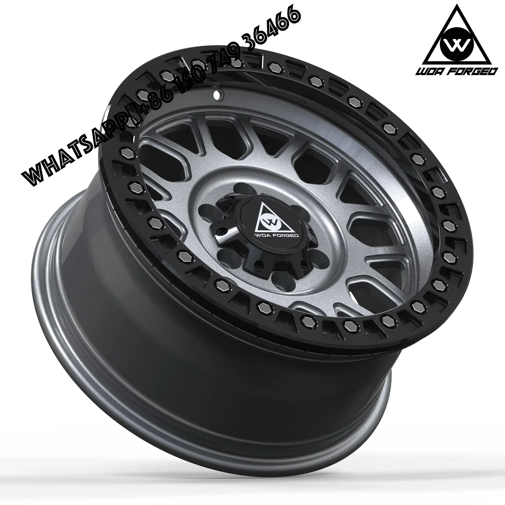 6061-T6 [Off-Road Wheel] 17 18 Inch 4x4 6*139.7 5*127 5*130 Off-road Wheel 6 Hole Bead Lock SUV Wheel