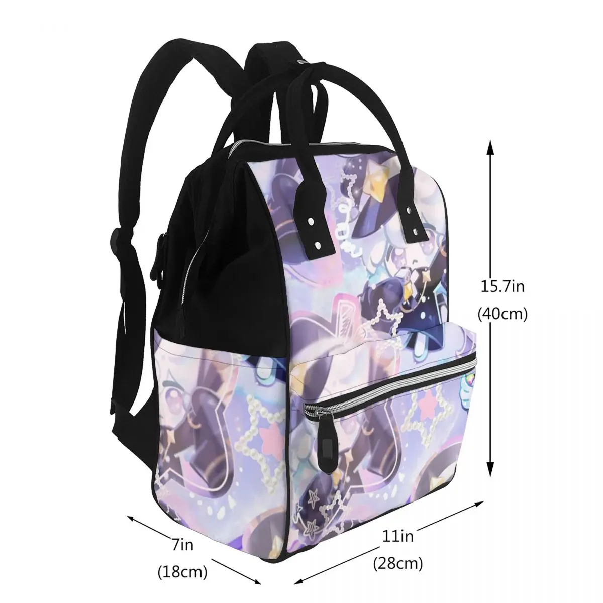 Milky Way Cookie Run Kingdom Game Student Backpack School Bag Hiking Travel Daypack for Men Women Bookbag Shoulder Bags