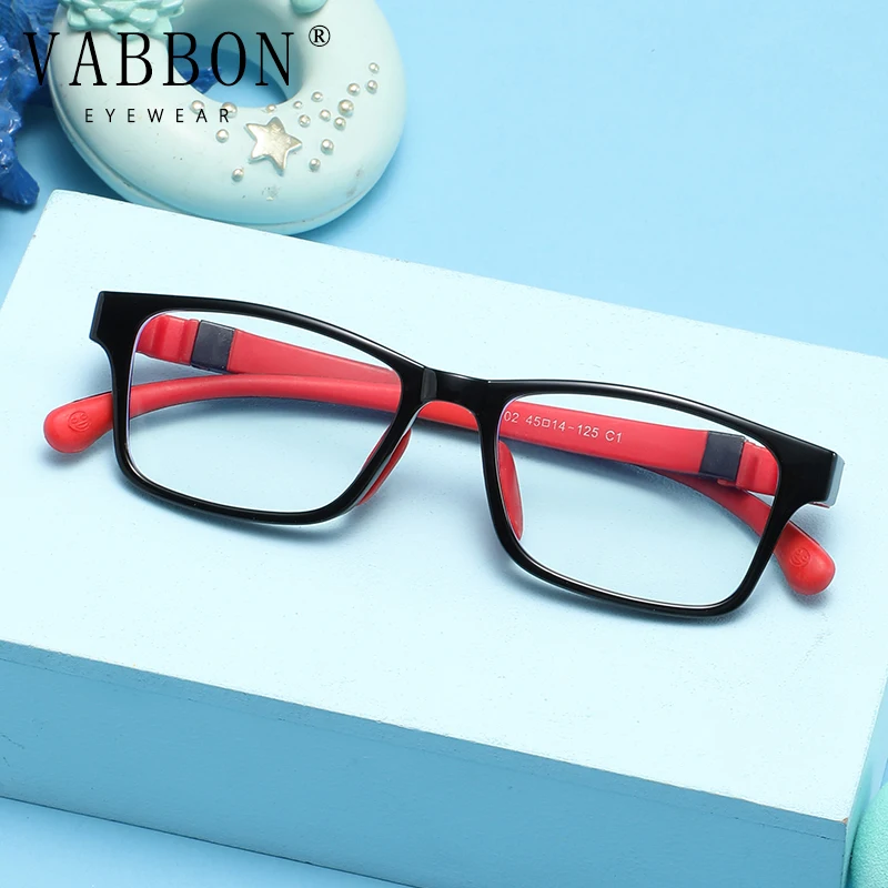 Vabbon 超軽量 Tr シリコーン子供用ゴーグル抗青色光処方メガネ男の子と女の子ティーンエイジャー光学ガラスフォトクロミックメガネ Trd-02