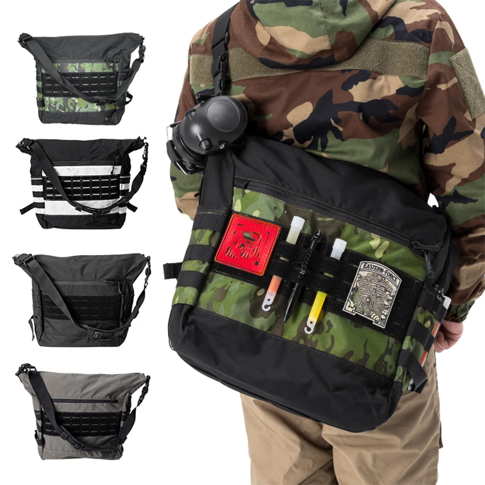 

Tactical Shoulder Crossbody Bag Large Capacity Storage Pouch Sports Outdoor Activities Handbag Packet for CS Hunting Shooting