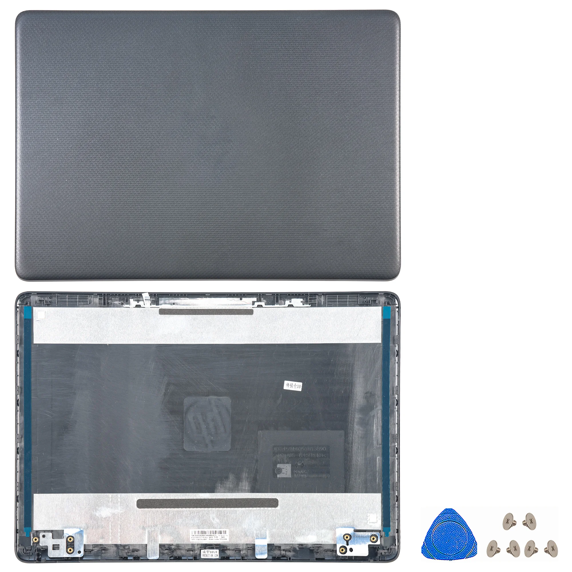 Imagem -02 - Capa de Moldura Frontal para hp Tampa de Dobradiças Tampa Traseira Lcd hp 14-cf 14-df 14-dk 14-dp 14s-cr 14s-cf 240 245 g8 Cinza Novo