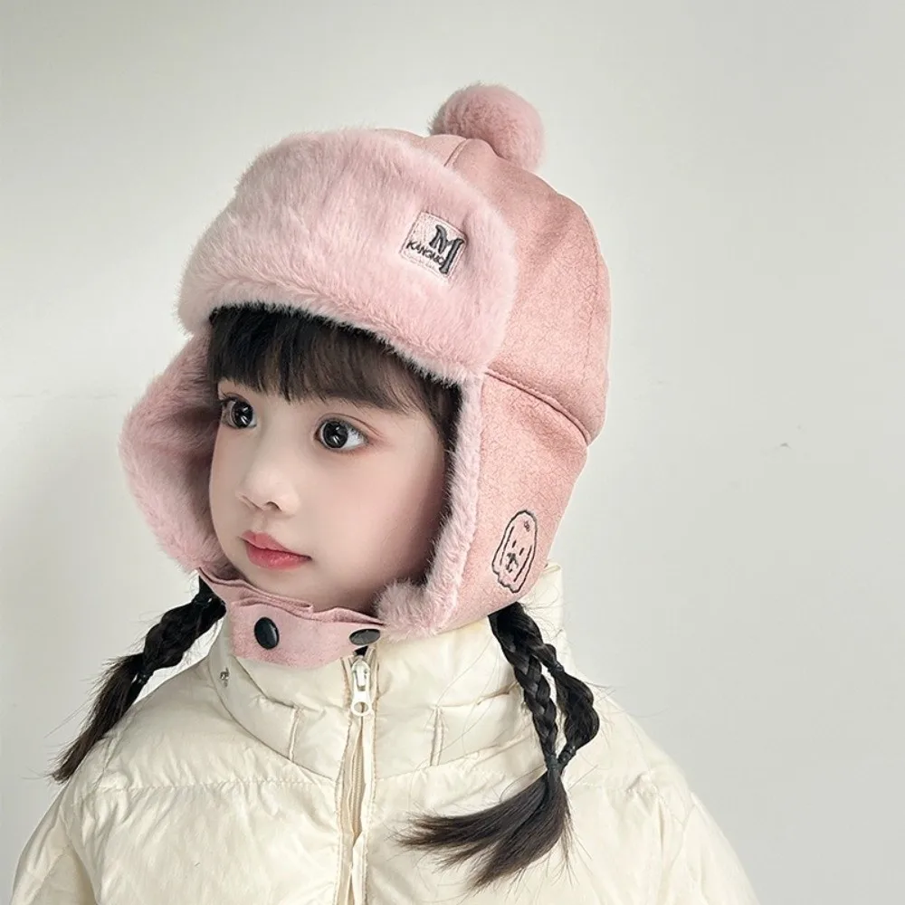 Topi Anak-anak Kartun Lucu Baru Topi Pelindung Telinga Tahan Angin Tahan Dingin Topi Pullover Hangat Tebal Musim Dingin