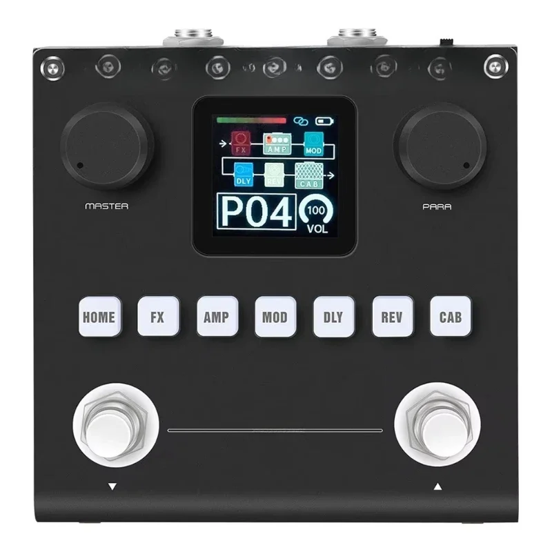 

M-VAVE Black Box Pedal 80 Editable Presets Multi Effects Guitar Base Pedal With APP Paremeters Build in Battery