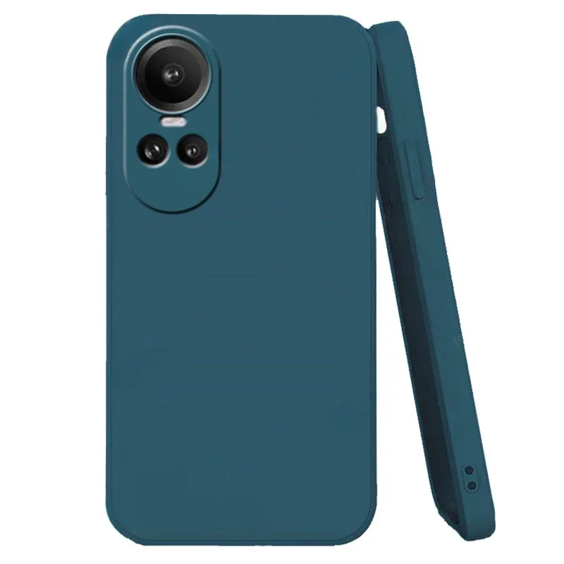 Case for Oppo Reno 10 5g Liquid Silicone Bumper Shockproof TPU Soft Phone Cover for OPPO Reno10 5G Pro Shell Protection Coque