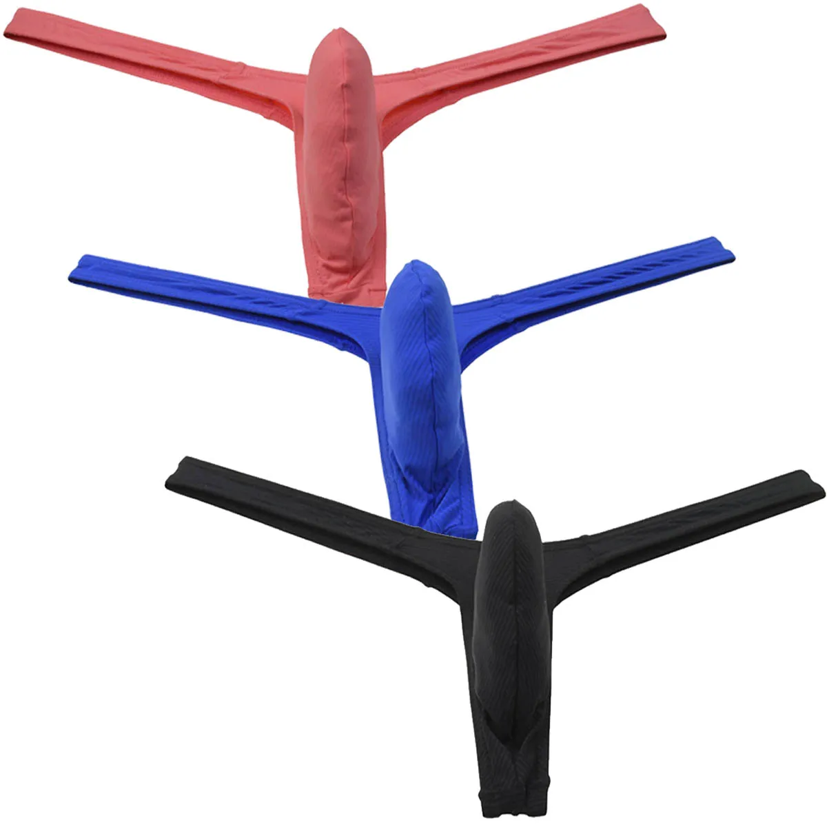 3Pack Low Rise Thong Men's Underwear Slip Male Bikini Brief G-string Micro Tangas T-Back Underpants Skimpy Silky Sexy Sunbathing