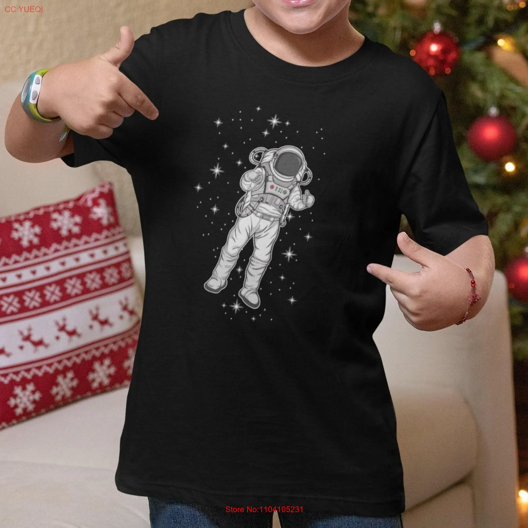 Space Astronauts shirts Family matching galaxy shirt Spaceman Baby Birthday T outer astronaute long or short sleeves