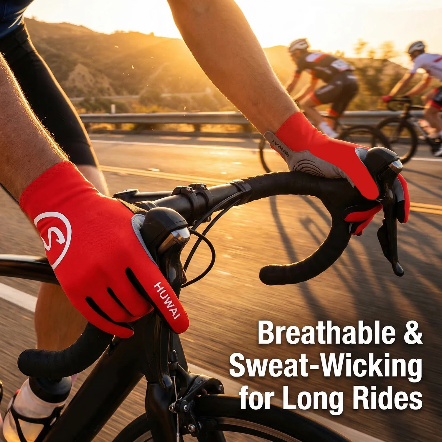 

ZHUOHUA Summer Ice Silk Cycling Gloves Breathable Sun Protection Half Finger Fishing Gloves for Outdoor Riding Fishing Driving