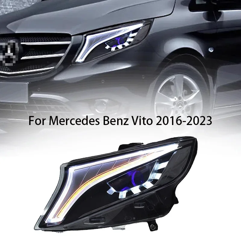 

Car Lamps For Benz Vito 2016-2023 Front Lights LED W447 Signal DRL Headlight HID Xenon Projector Len Refit Auto Tool Accessories