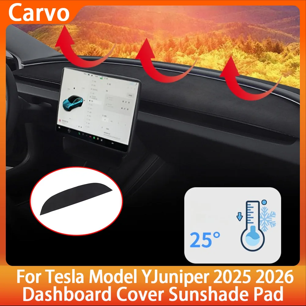 

Dashboard Cover for Tesla Model Y Juniper 2025 2026 Center Console Anti-UV Dustproof Sunshade Protector Pad Mats Car Accessories