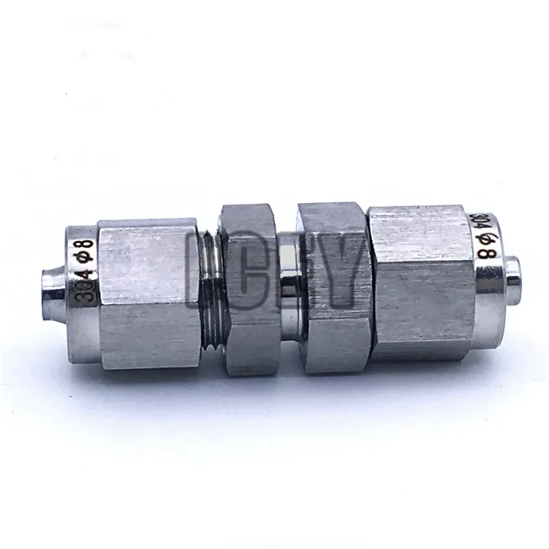 2 Ways Pneumatic Quick Connector Couplings Wall-piercing Joint Nylon Tube Diaphragm Joint Quick Screw Air Fitting