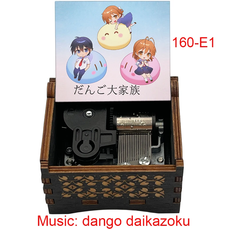 Dango Daikazoku Anime CLANNAD Wooden Music Box Musical Cute