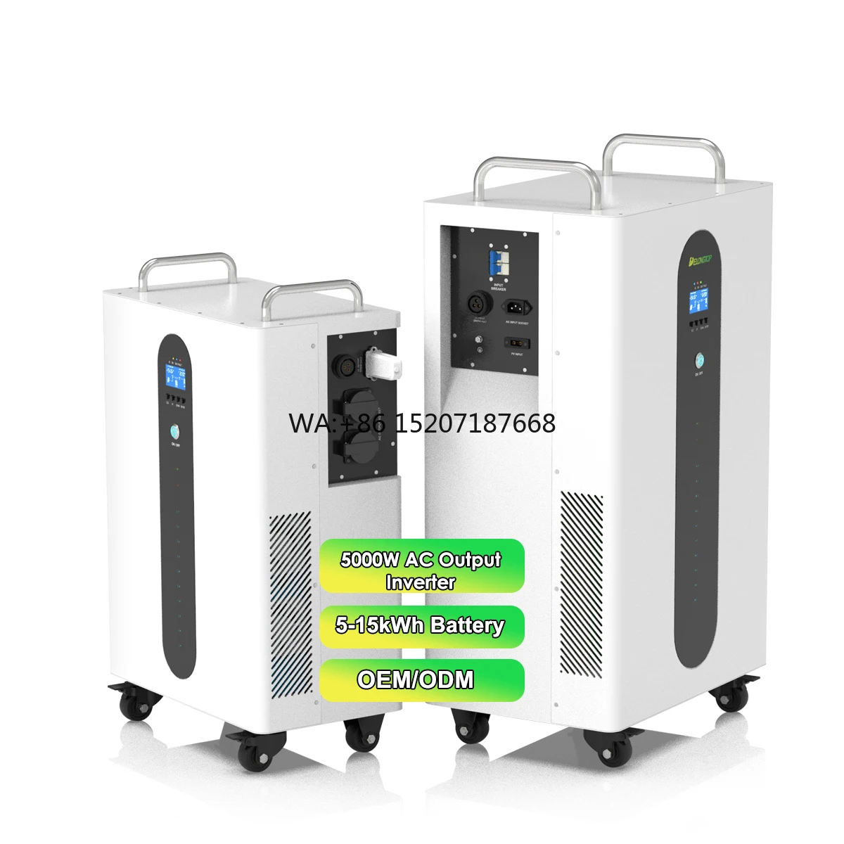 

Инвертор переменного тока 200 ~ 240 В, электростанция Delong, выход переменного тока, внешний аккумулятор 51,2 В, 5 кВтч, 15 кВтч, LiFePO4 со встроенной батареей 5 кВт