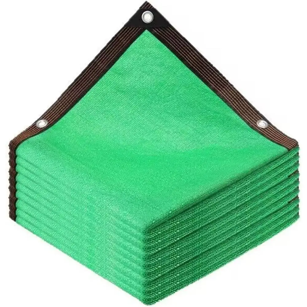 

УФ-стойкая дышащая затеняющая сетка для теплиц с люверсами, 2м x 7м, для защиты растений и патио