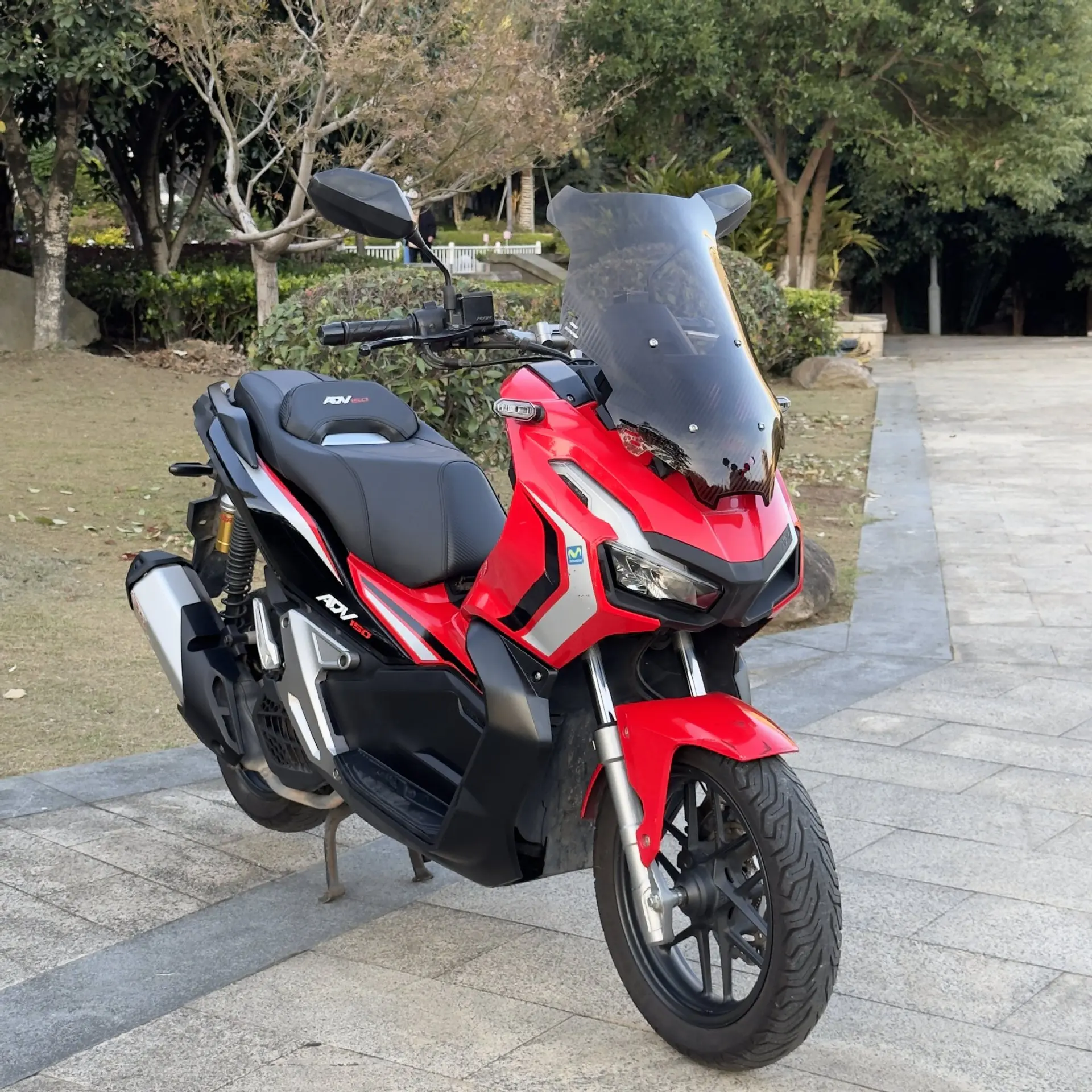 For Honda ADV160 2022-2026 Taller Windshield Deflector – Also Fits ADV150, Reduces Wind Fatigue, Easy Install