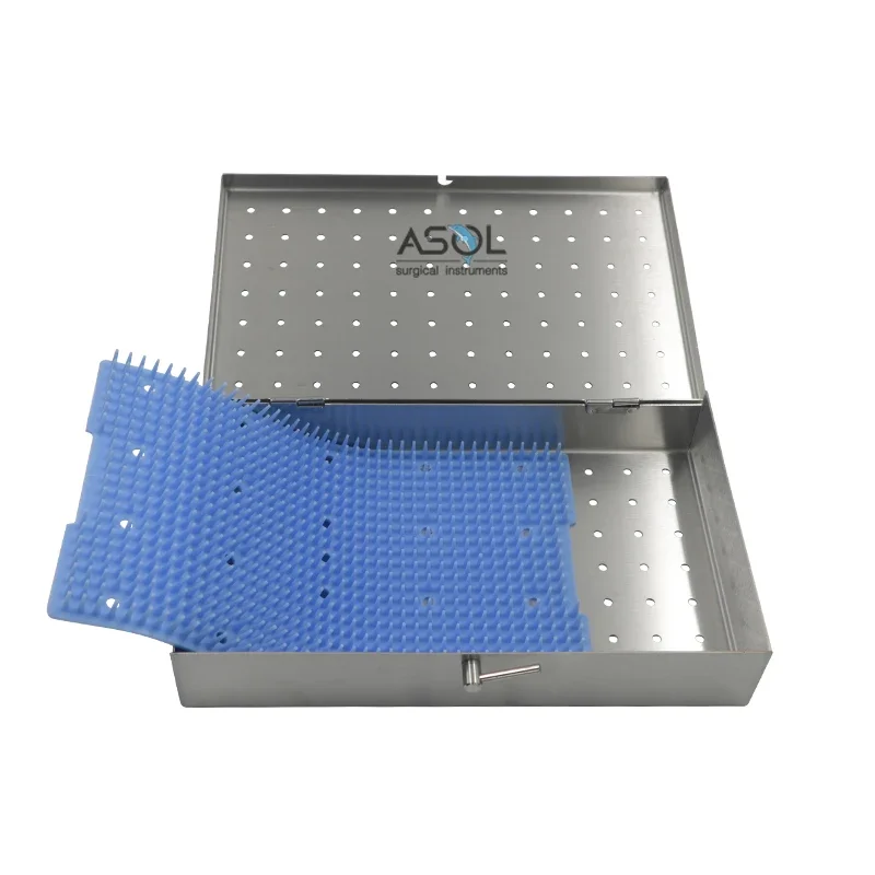 Ophthalmic Sterilization Tray Stainless Steel Autoclave Sterilization Disinfection Box