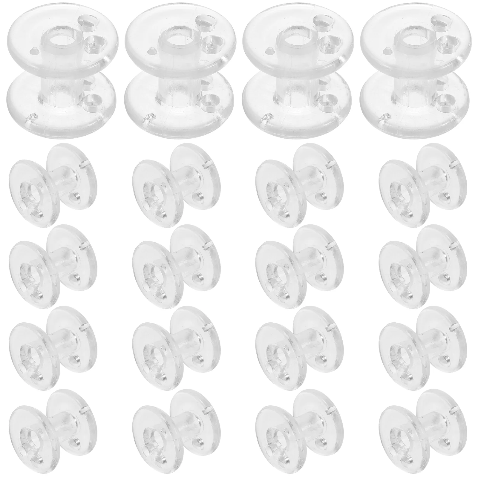 20 Pcs Curtain Reel Spool Wire Clear Cord Retainer Spools Blind Accessories Plastic Venetian Supplies