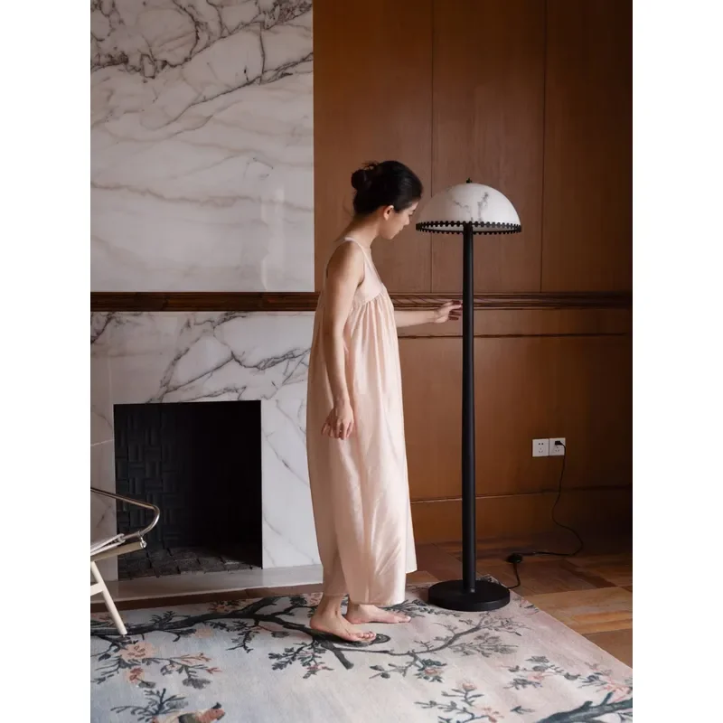 Modern Floor Lamp Creative Dome Shade Standing Lamp Artistic Decor Floor Light for Living Room Bedroom Hotel