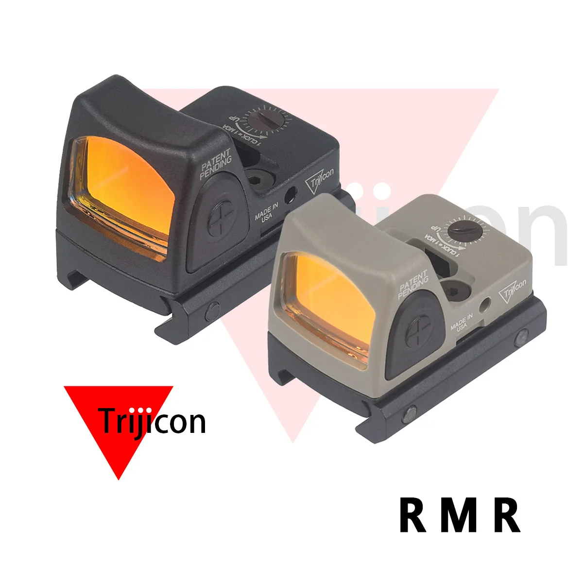 Nylon Metal Trijicon RMR Red Dot Sight Collimator Reflex Sight Scope Optics Riflescope SRO RMR HD Fit Airsoft Weapon 20mm Rail