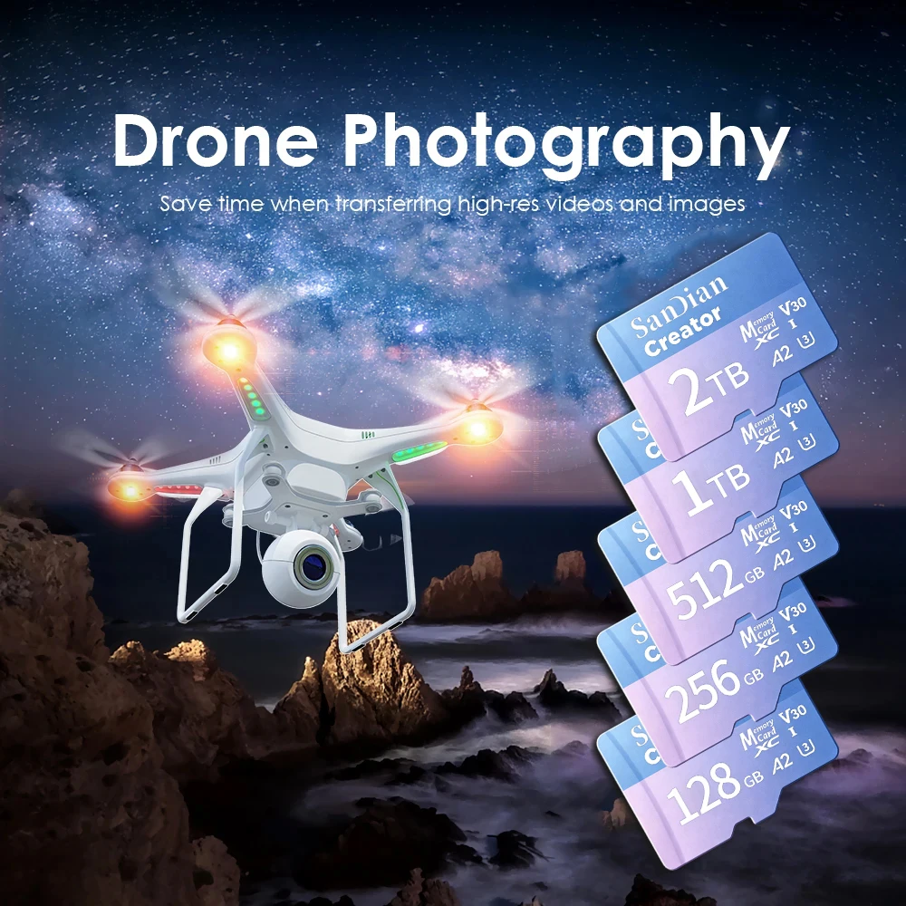 Mini SD Memory Card 128GB 256G - огляд і ціна Drone Strobe Light