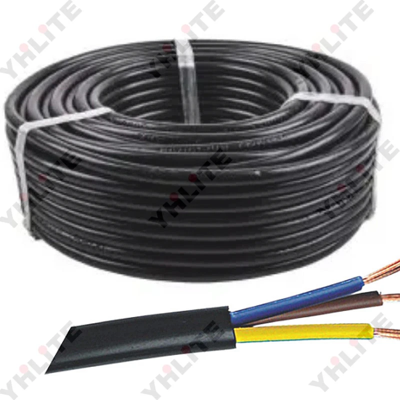 

Flexible Cable 2.5mm 100 meters roll for stage lights o equipment 3pin power cable moving head light power line