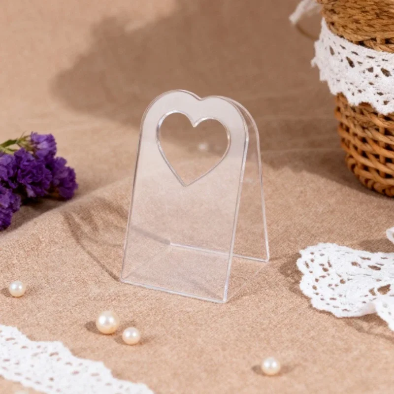 46pcs 10/18/ Professional Acrylic Transparent Gift Packaging Box Candy Love Decor Basket Bags Wedding Party Supplies