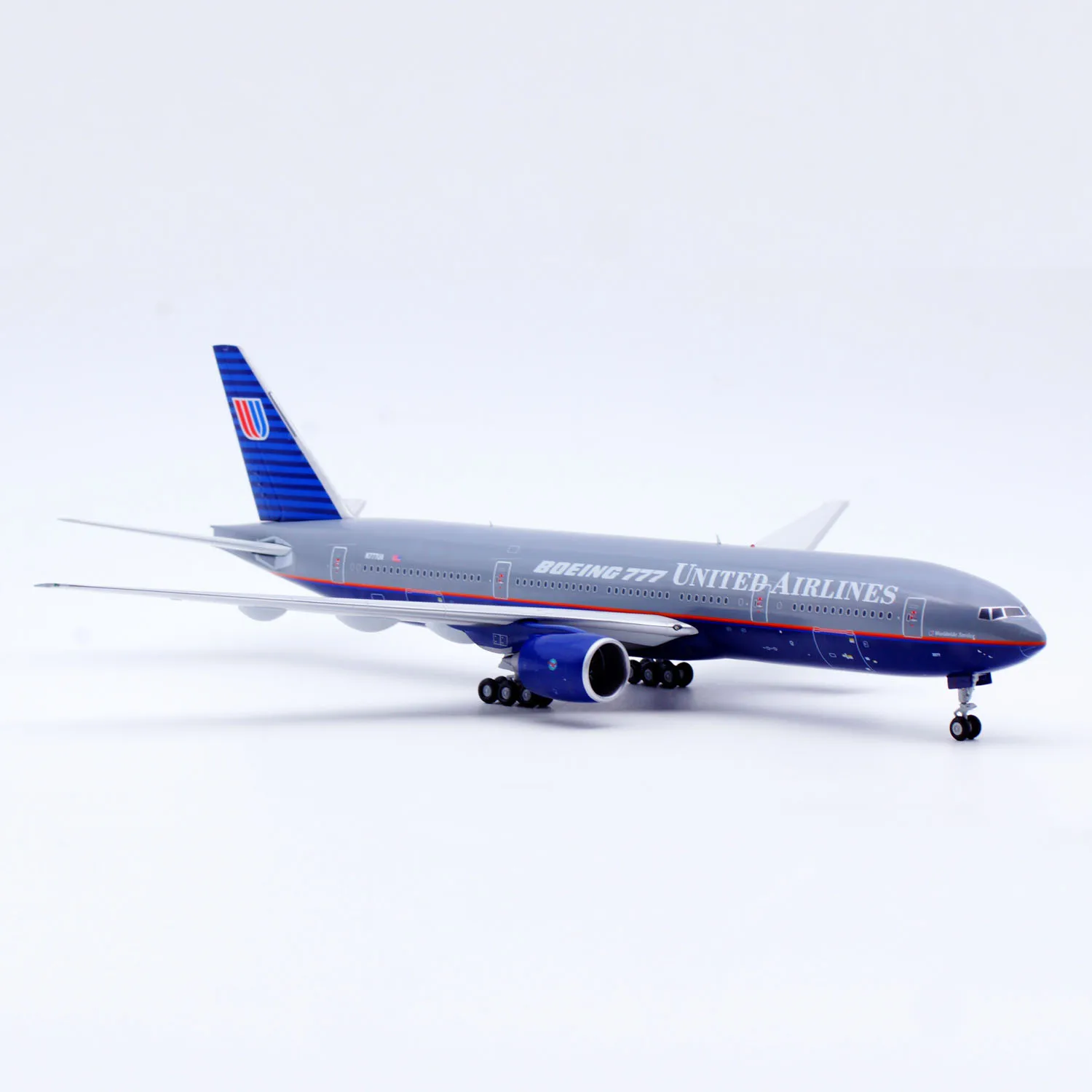 

Коллекционная модель самолета из сплава XX20156 JC Wings 1:200 United Airlines Boeing B777-200, литая под давлением, N777UA