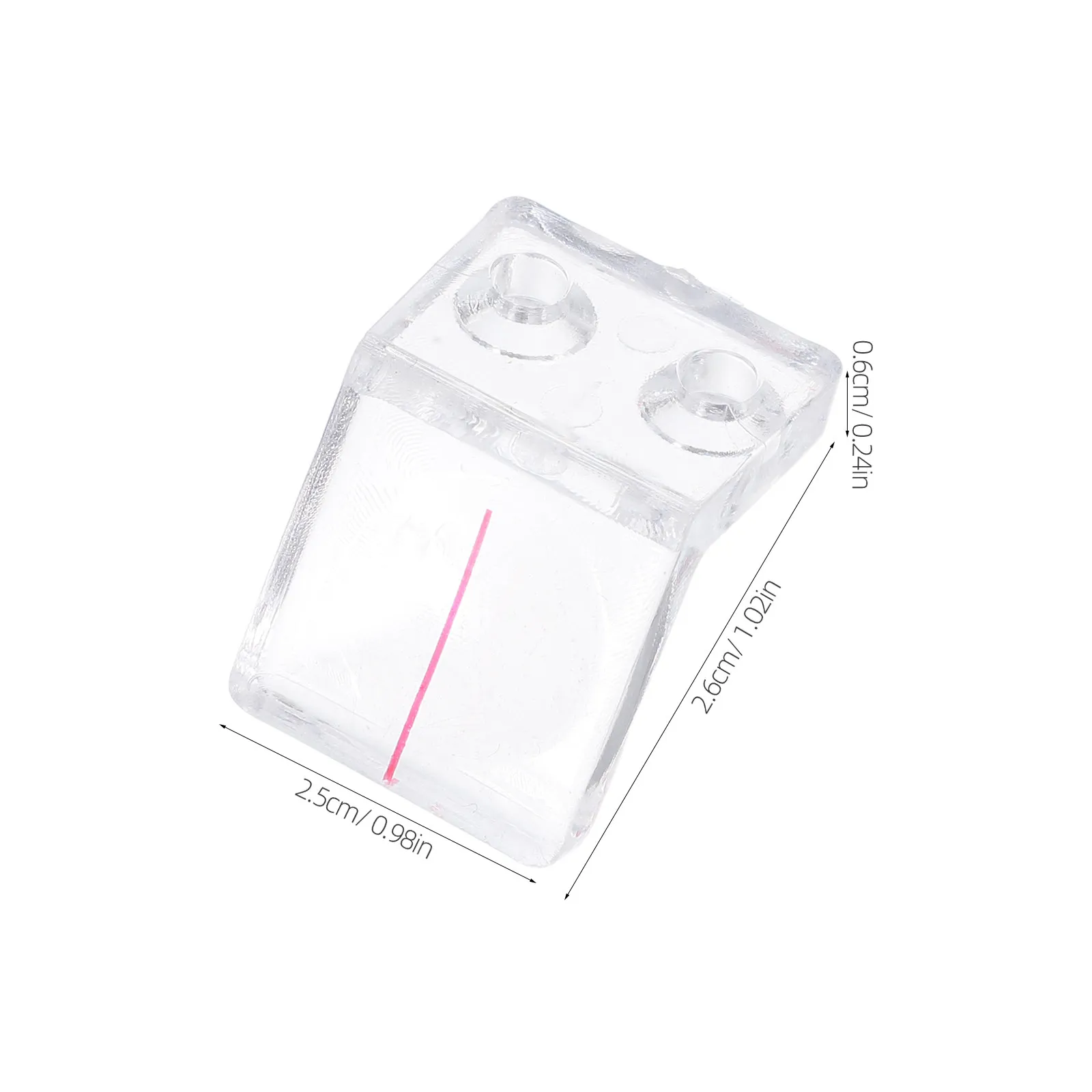 4Pcs Woodworking Dual Hole Magnifier Clear Plastic Table Saw Baffle Plate Precision Tool for Wood Projects Woodworking Tools