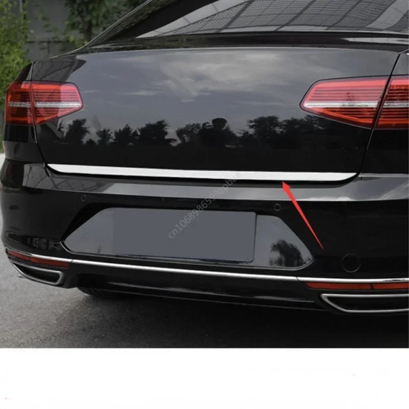 For VW PASSAT B8 B7 2017 2018 2021   Rear Trunk Boot Tailgate Door Tail Gate Cover Trim Molding Lid Bezel Garnish Strip Styling