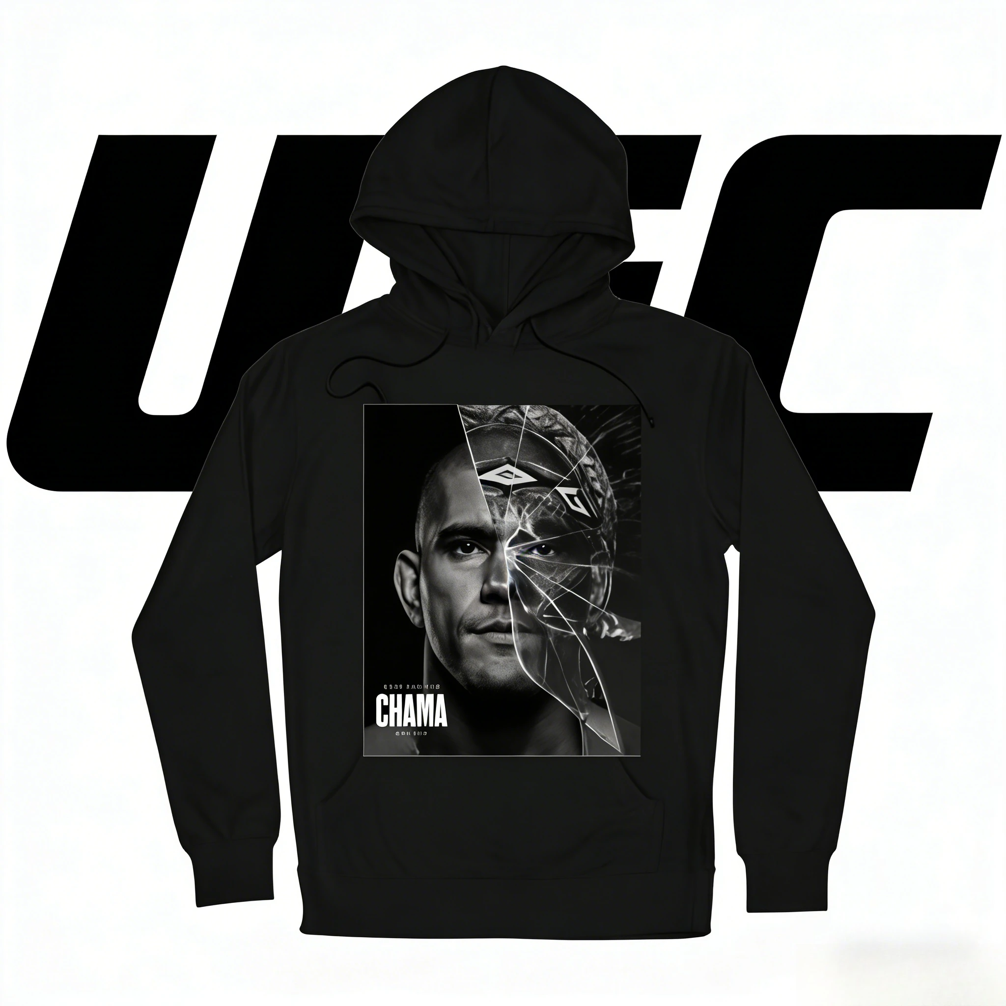 

UFC Alex Pereira 2026, осень/зима, 100% хлопок, с принтом, повседневная удобная свободная толстовка с капюшоном, подходит для мужчин и женщин