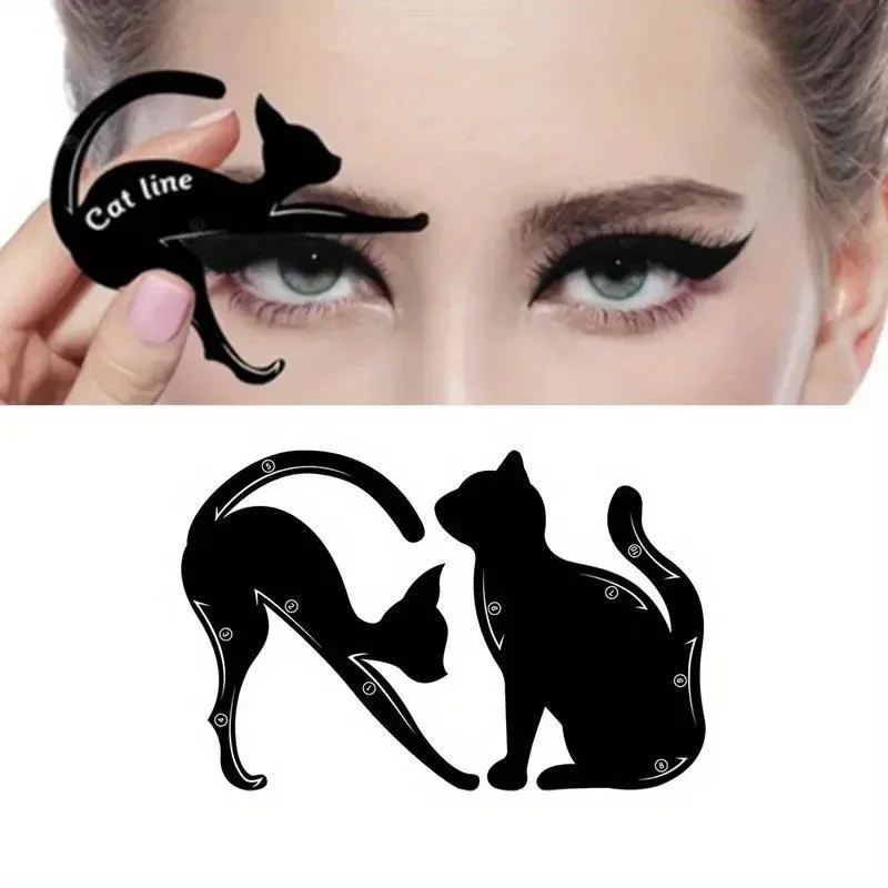 10pcs Eyeliner Stencils Cat Line Eyeliner Stamps Models Eyeliner Template Shaper Eye Liner Makeup Tool Makeup Products Косметика
