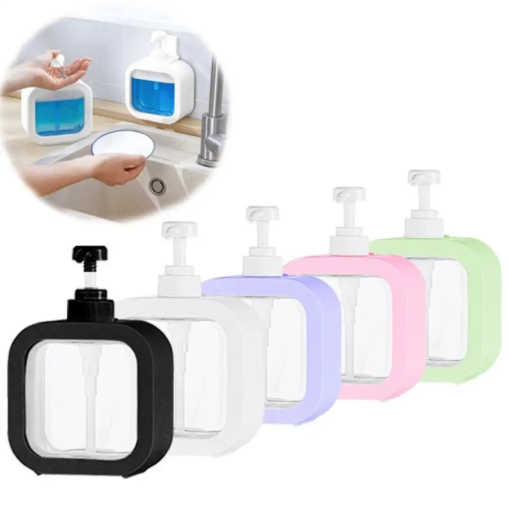 300/500ml dispensador de sabão e shampoo recarregável loção gel titular garrafa bomba banho portátil para viajar banheiro accessorie