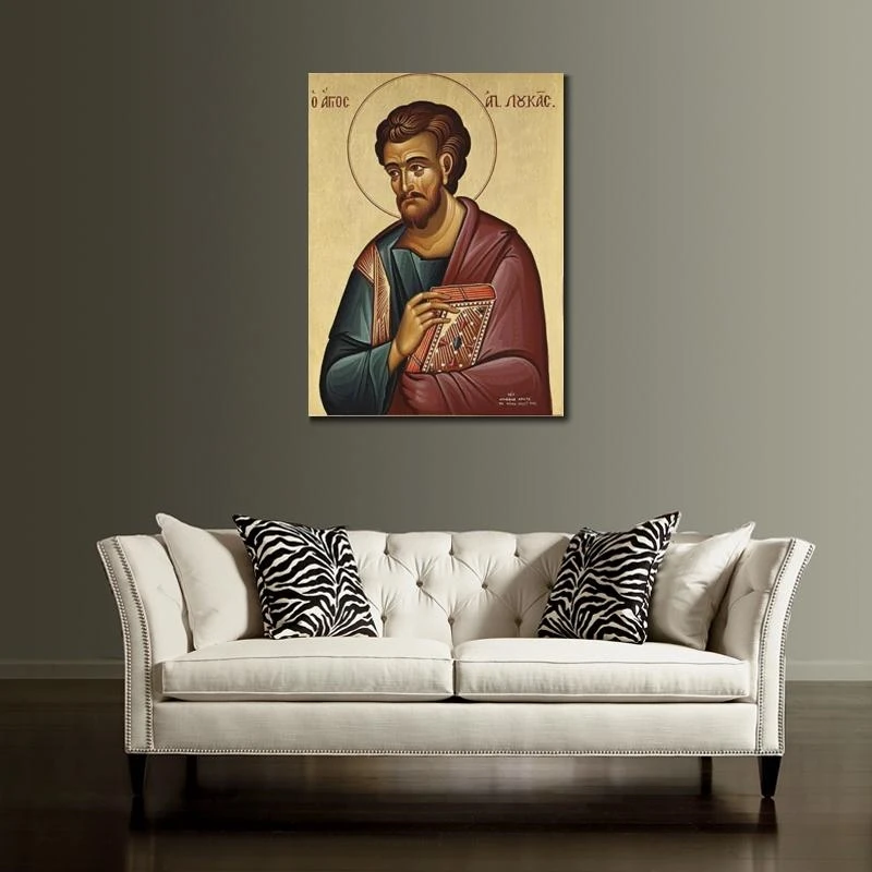 Four Evangelists Large Canvas Prints Apostles Matthew Mark Luke John Orthodox Religious Wall Art HD Posters Picture Home Decor