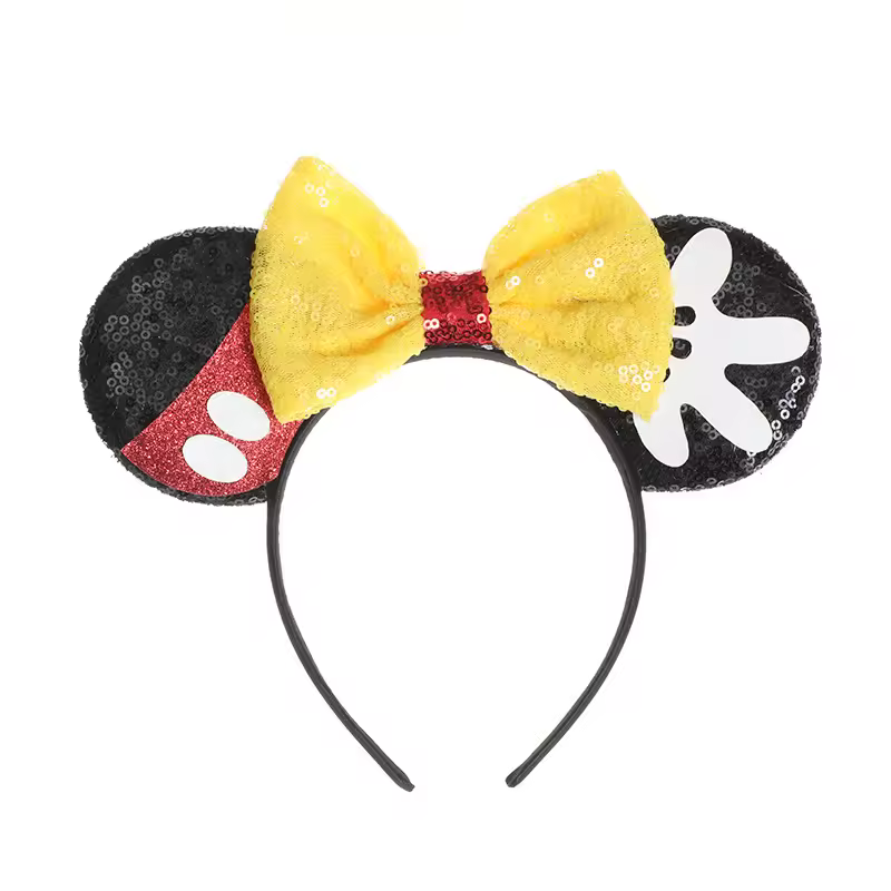 Mouse Ears Headhand for Girls Adults Cute Cartoon Party Cosplay Hair Accessories Sequin Bows Hairband Toys - Image 17