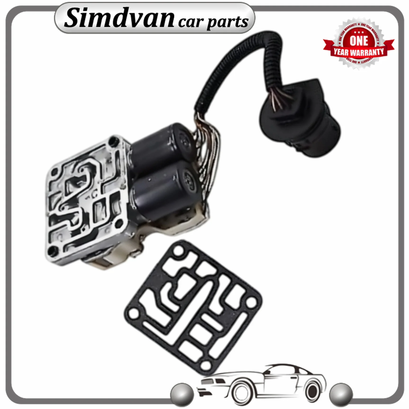Transmission Solenoid Valve Block with Gasket Shift XS7P-7G391-AA CD4E F6RZ-7G391-A for Ford Yat Mazda