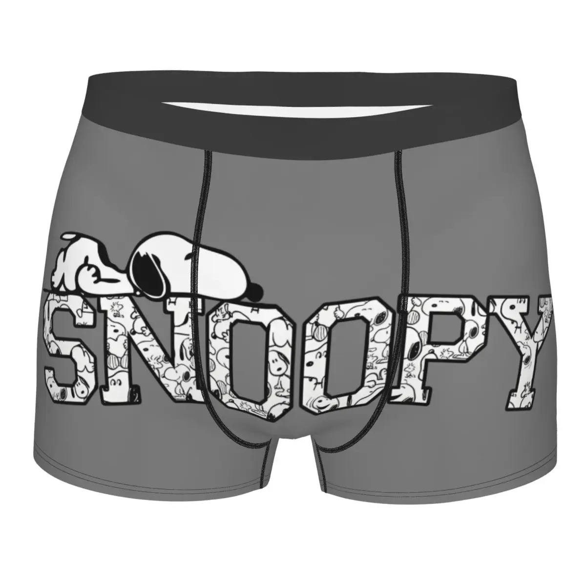 

Нижнее белье S-Snoopys с милым рисунком на заказ, мужские шорты-боксеры с принтом, трусы, дышащие трусы