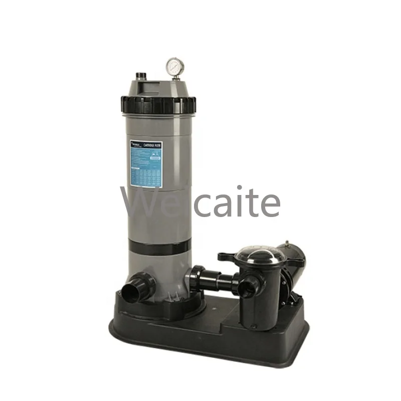 Frame swimming pool cartridge system, with 1.5 HP pump, cartridge filter suitable for above-ground swimming pools