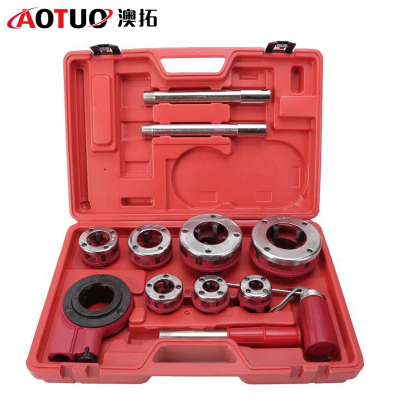 

Practical and durable 4-minute-2-inch threading machine, taps, die, manual tool set wholesale