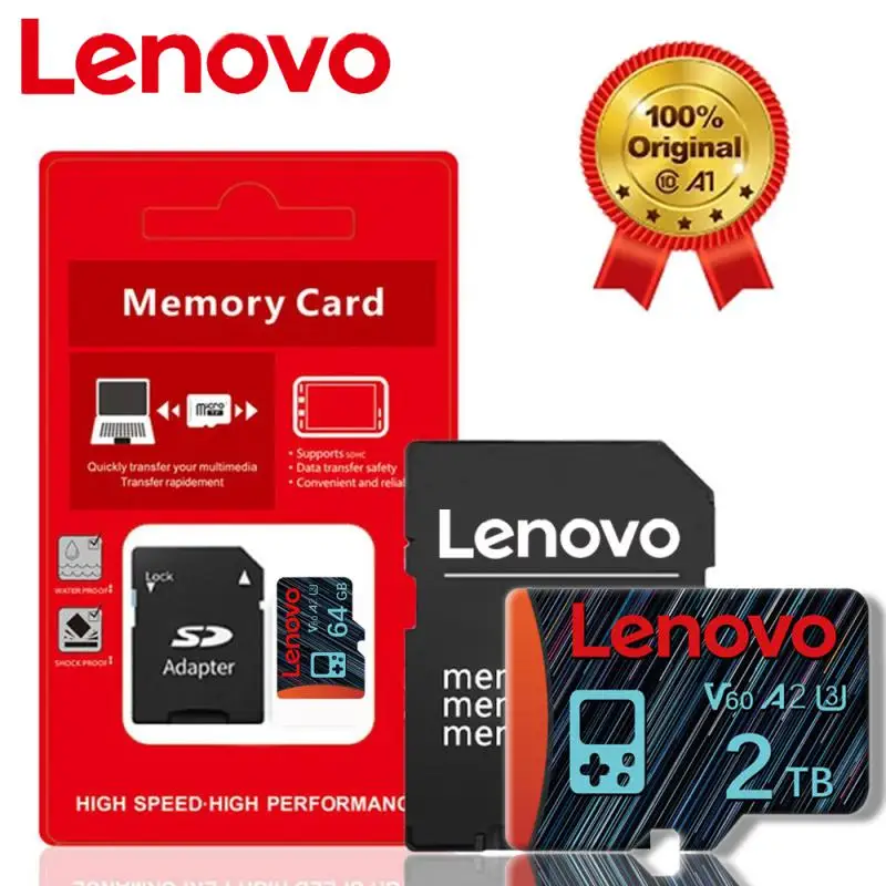 Lenovo 2TB High Speed Memory Card 1TB 512GB 256GB Class 10 Micro TF SD Card 1TB SD Memory Card For Nintendo Switch Phone/Ps4