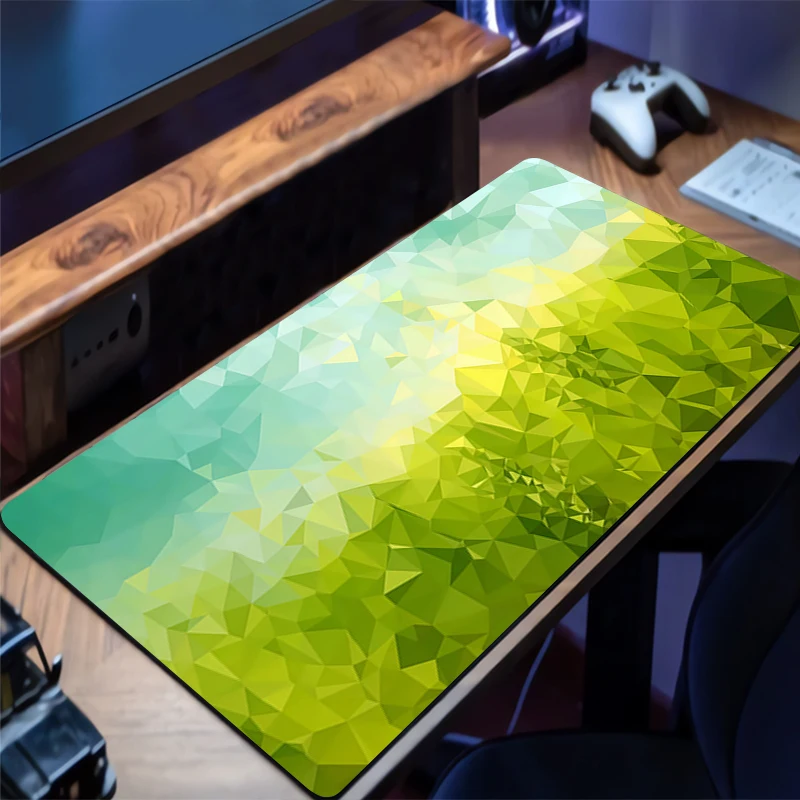 

Design Gaming Mouse Pad Anti-Slip Rubber Base Extended Geometric Abstraction Desk Mat For Gamer Computer Accessories Mousepad
