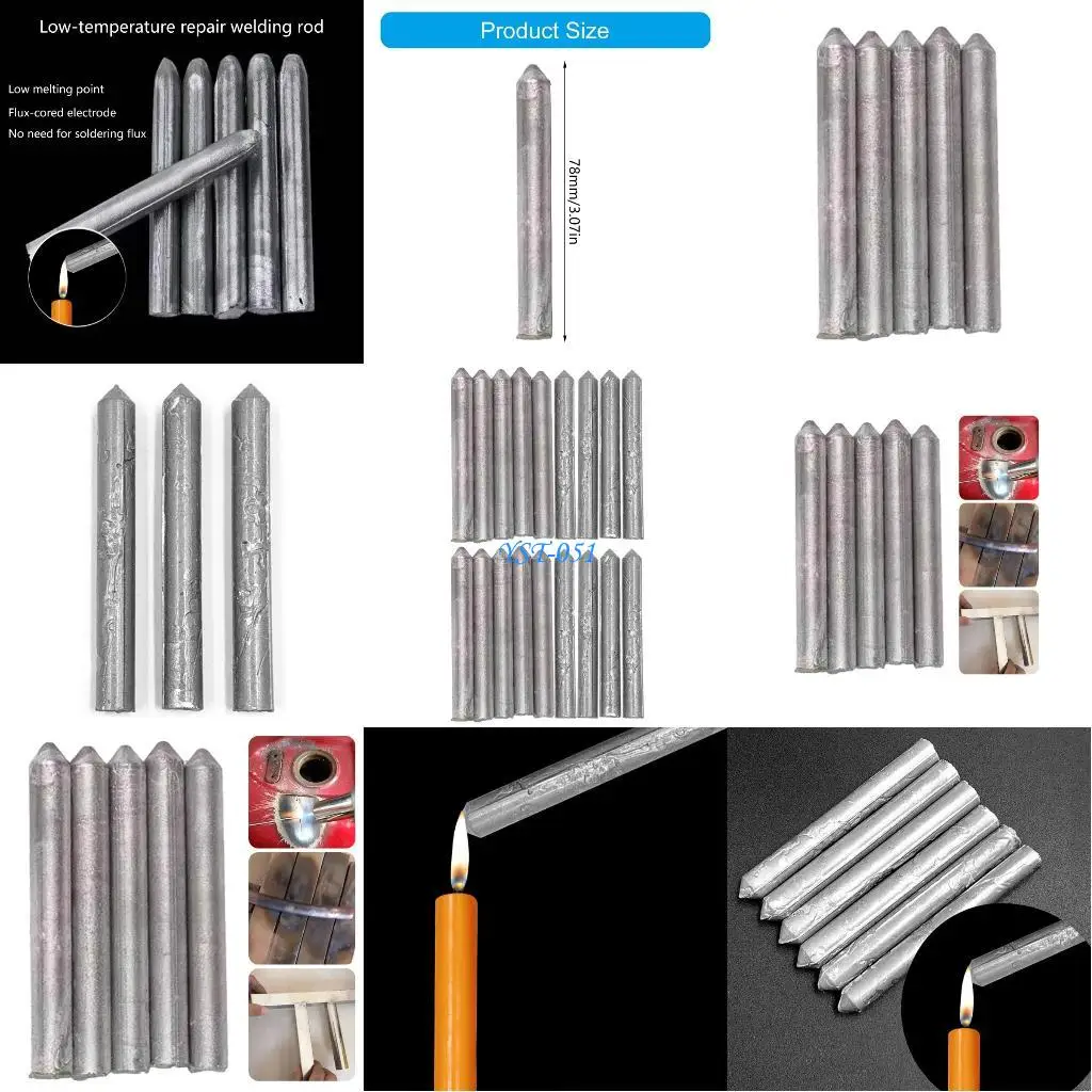 

E15A 18Pcs Welding Rod Melt Copper Iron Stainless Steel Solder Rod for Soldering